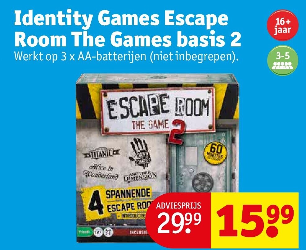 Identity Games Escape Room The Games basis 2