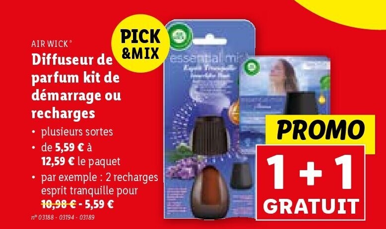 Diffuseur de parfum kit de démarrage ou recharges