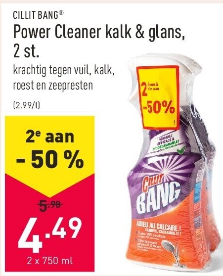 Power Cleaner kalk & glans, 2 st.