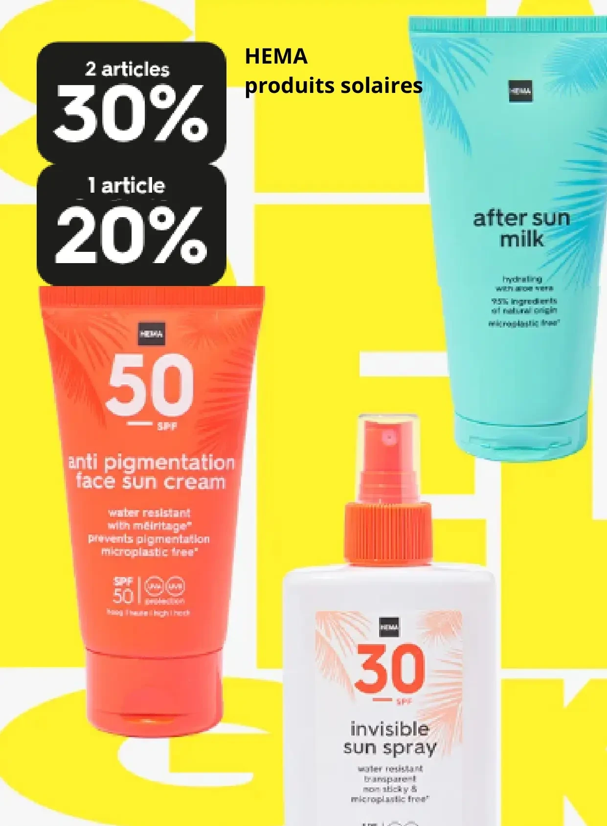 HEMA produits solaires