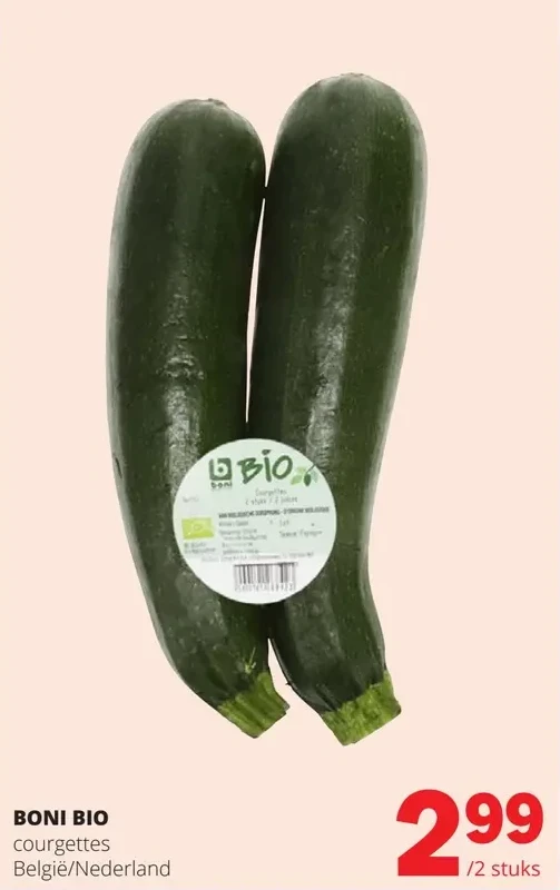 BONI BIО courgettes België/Nederland