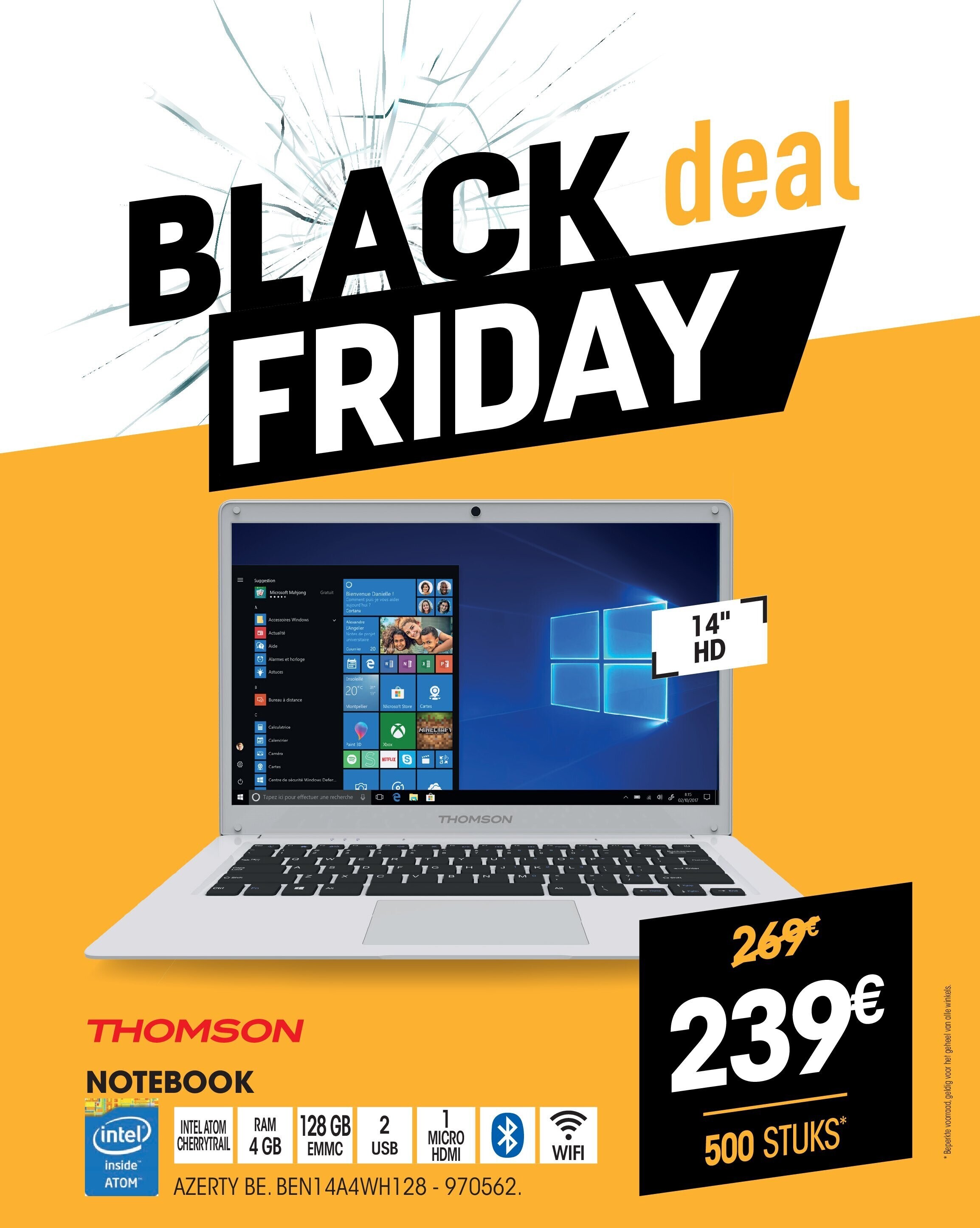 THOMSON NOTEBOOK 14" HD