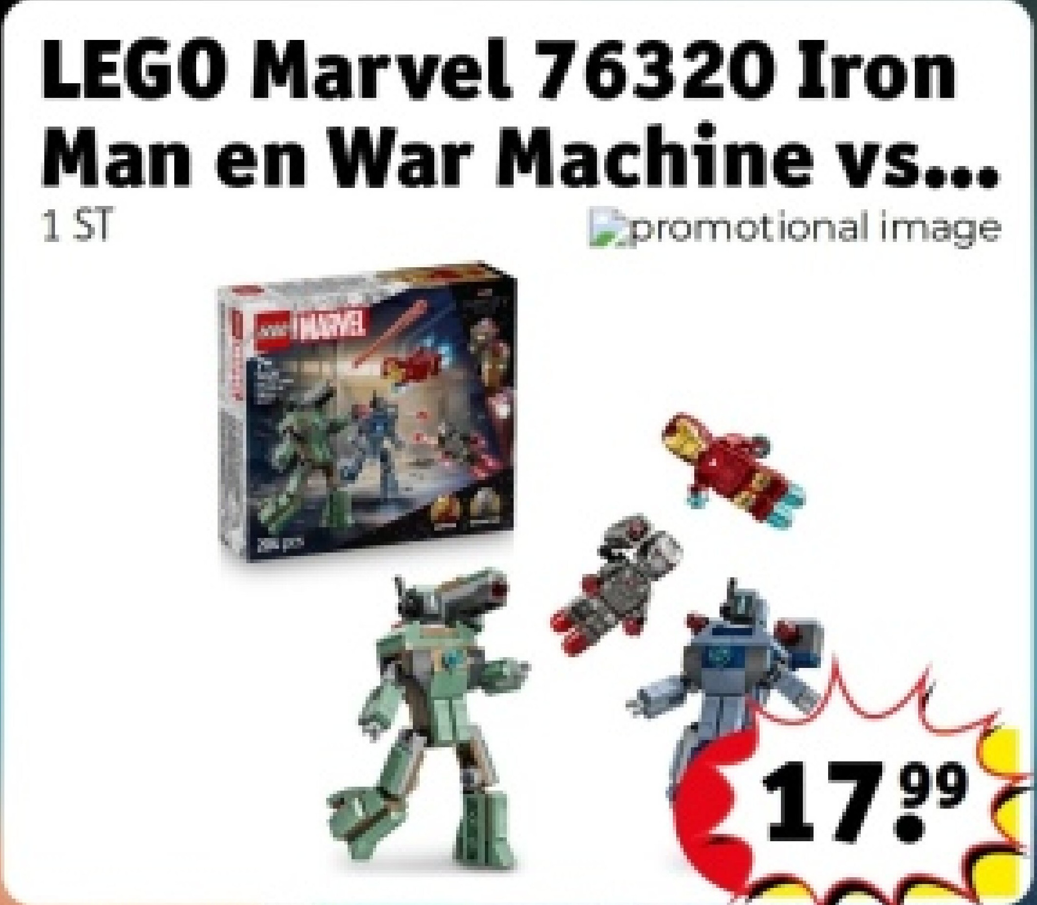 LEGO Marvel 76320 Iron Man en War Machine vs. Hammer Drones
