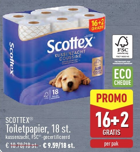 Toiletpapier, 18st.
