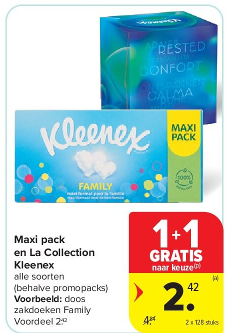 Maxi pack en La Collection Kleenex