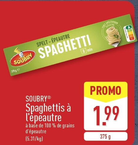 Spaghettis à l'épeautre