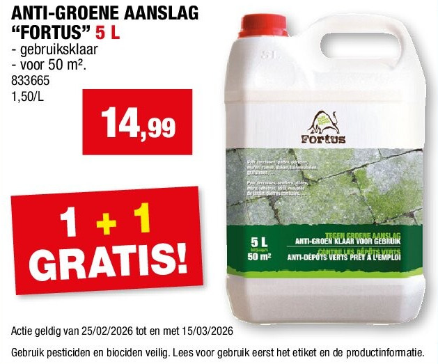ANTI-GROENE AANSLAG “FORTUS” 5 L