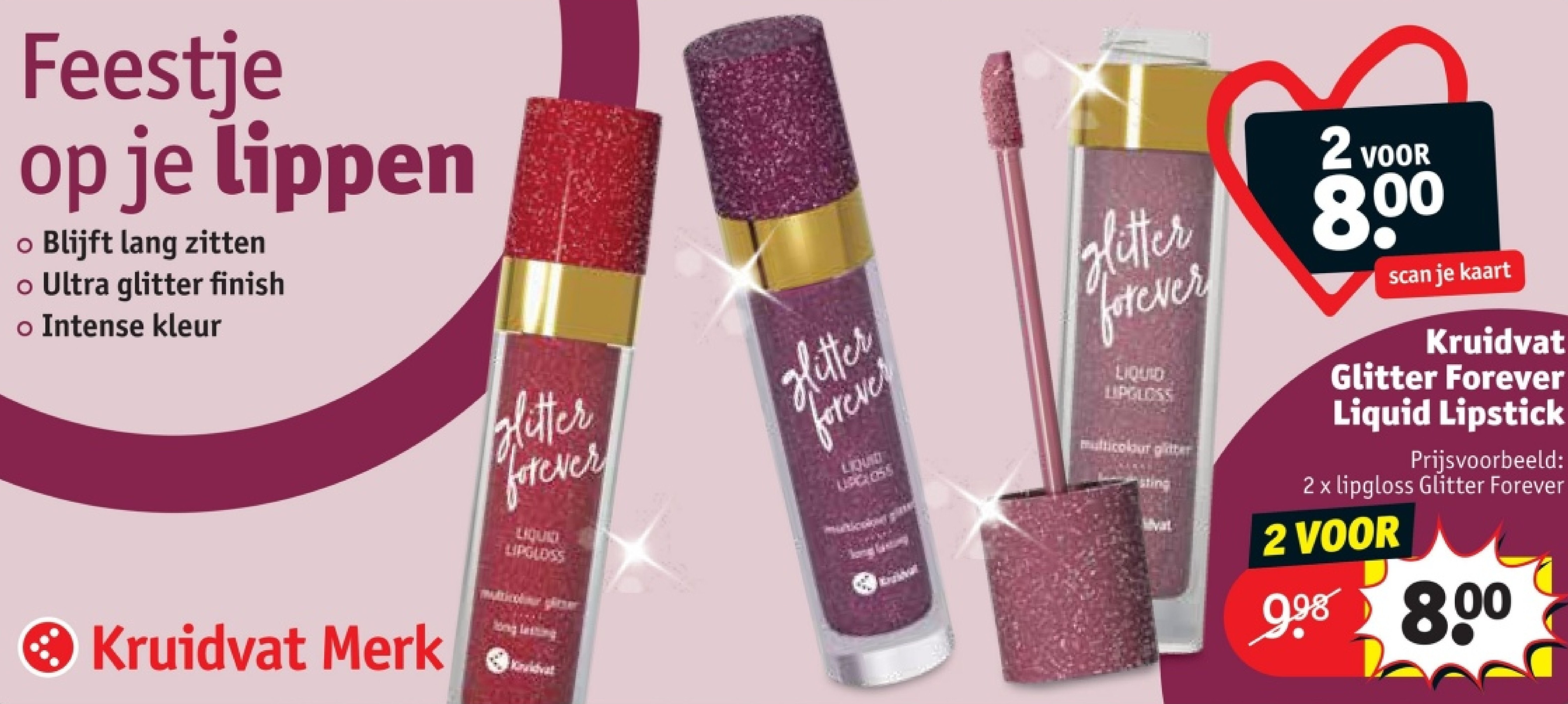 2 x lipgloss Glitter Forever