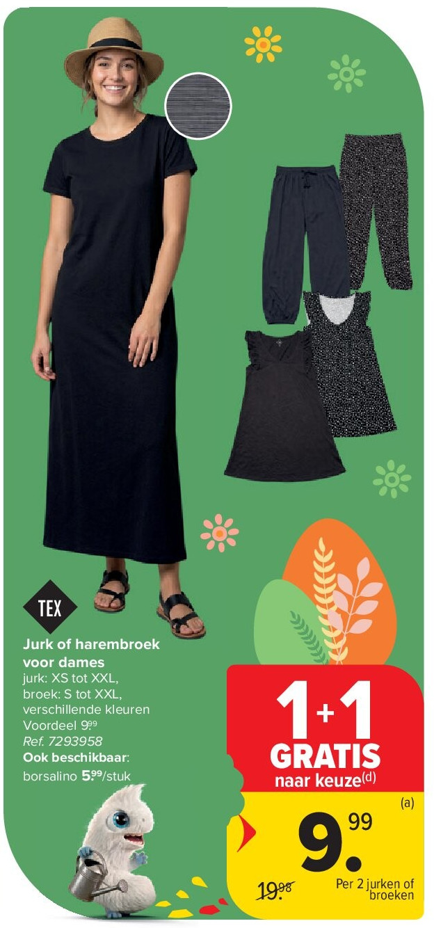 Jurk of harembroek voor dames