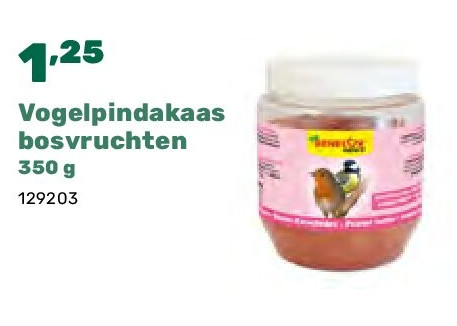 Vogelpindakaas bosvruchten 350 g