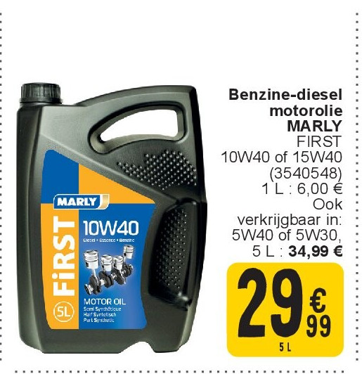 Benzine-diesel motorolie MARLY