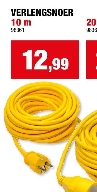 VERLENGSNOER 10 m