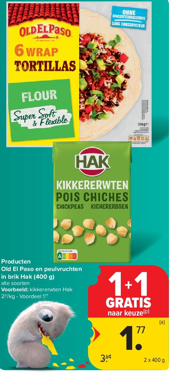 Producten Old El Paso en peulvruchten in brik Hak (400 g)