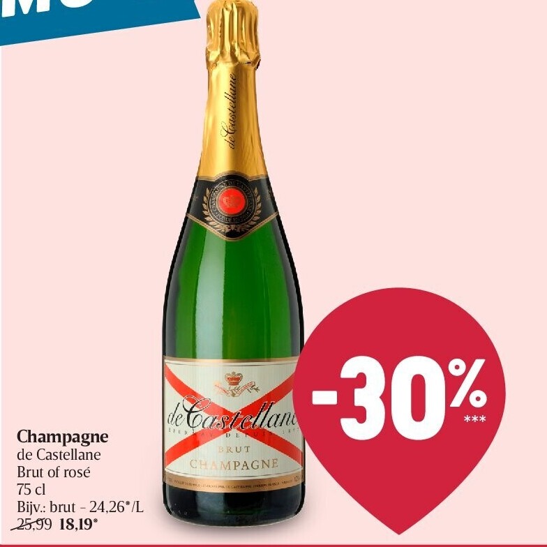 Champagne de Castellane Brut of rosé 75 cl