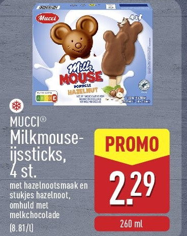 Milkmouseijssticks, 4st.