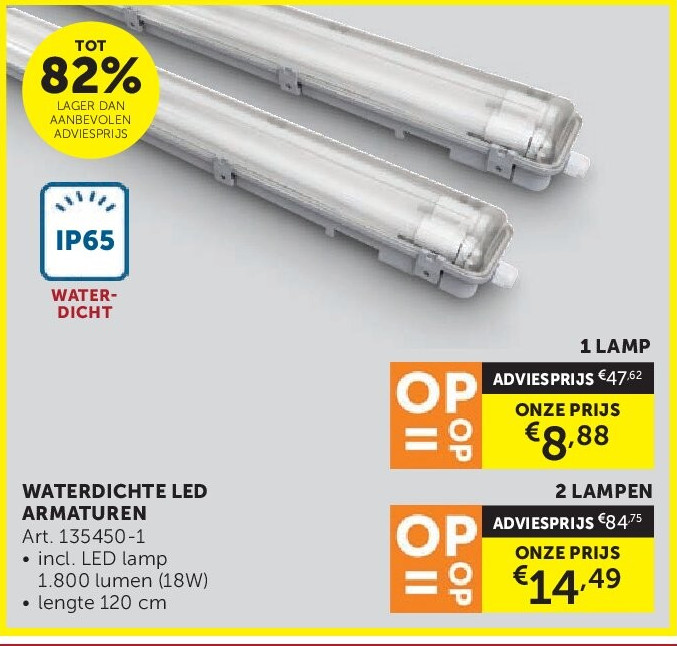 WATERDICHTE LED ARMATUREN