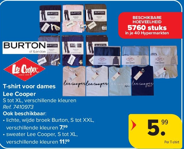 T-shirt voor dames Lee Cooper