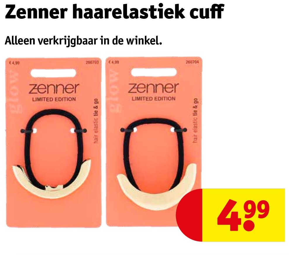 Zenner haarelastiek cuff