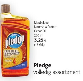 Pledge Meubelolie Nourish &Protect Cedar Oil 250 ml