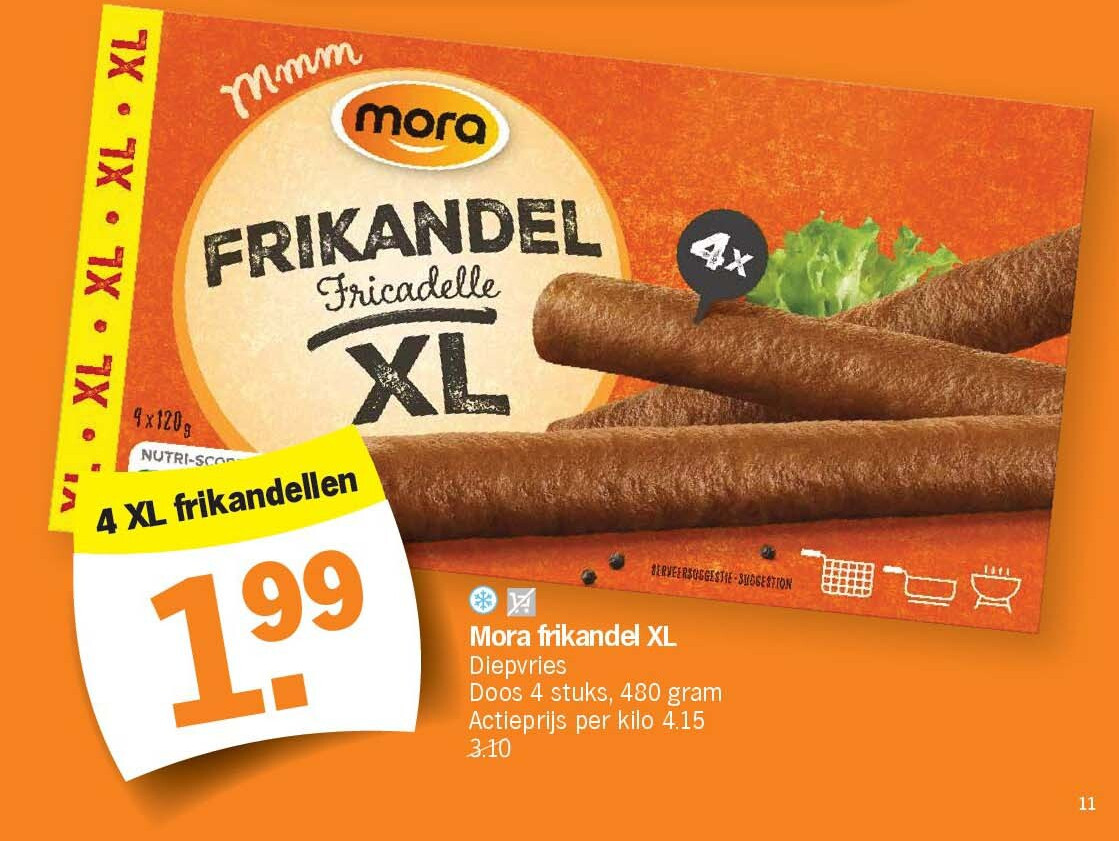 Mora frikandel XL