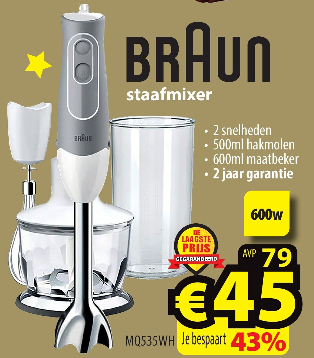 BRAUN staafmixer
