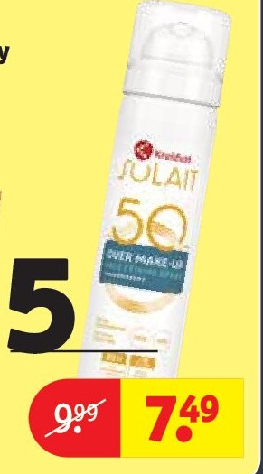 Kruidvat Solait Over Make-Up SPF50 Fixing Spray