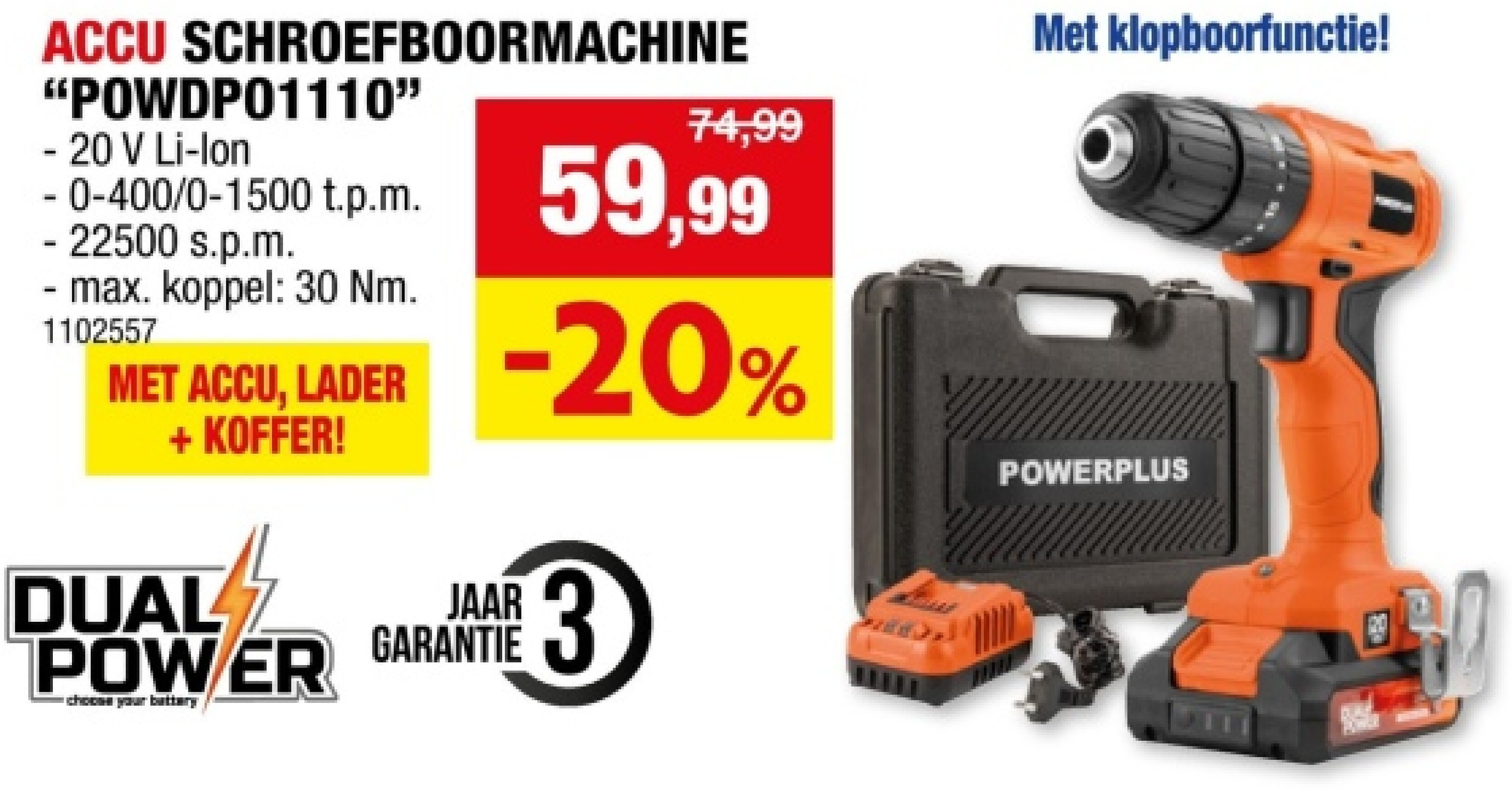 ACCU SCHROEFBOORMACHINE "POWDP01110"