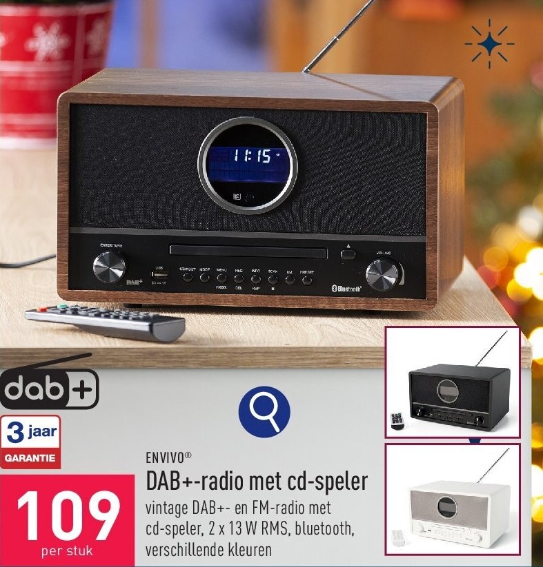 DAB+-radio met cd-speler