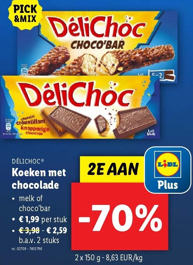 Koeken met chocolade