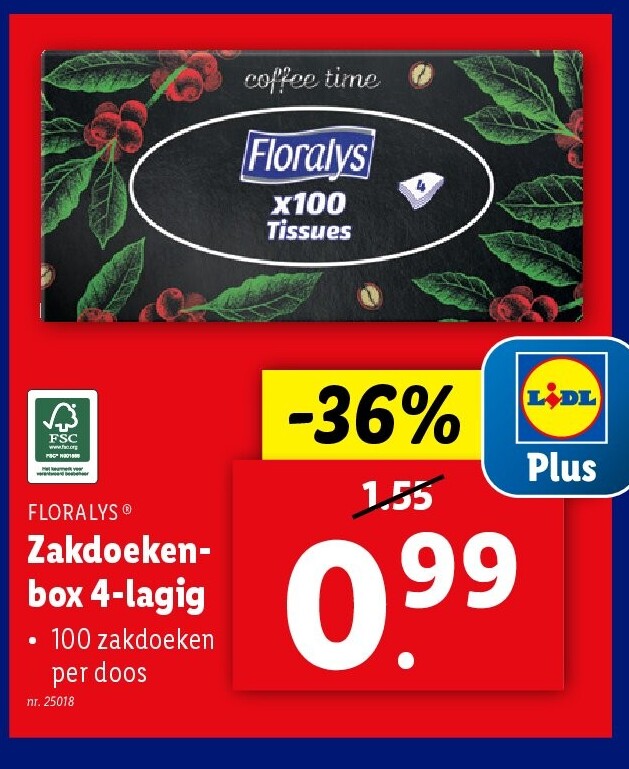 Zakdoekenbox 4-lagig