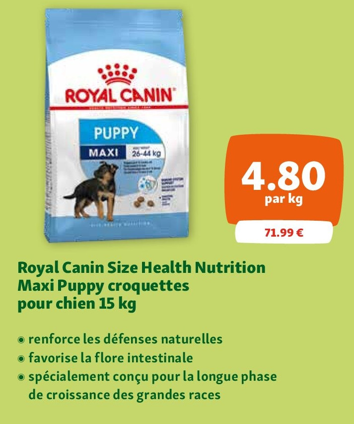 Royal Canin Size Health Nutrition Maxi Puppy croquettes pour chien 15 kg