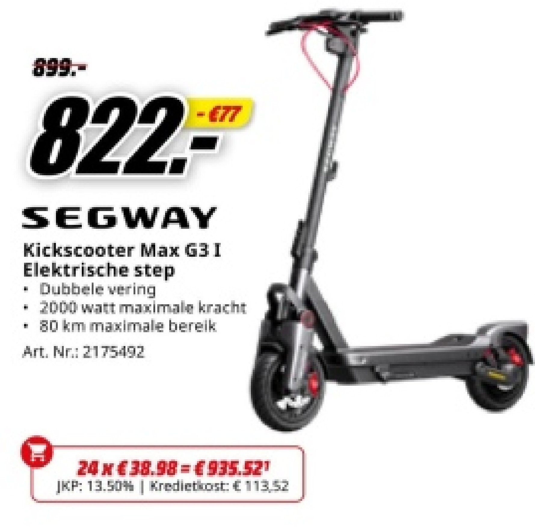 SEGWAY Kickscooter Max G3I Elektrische step