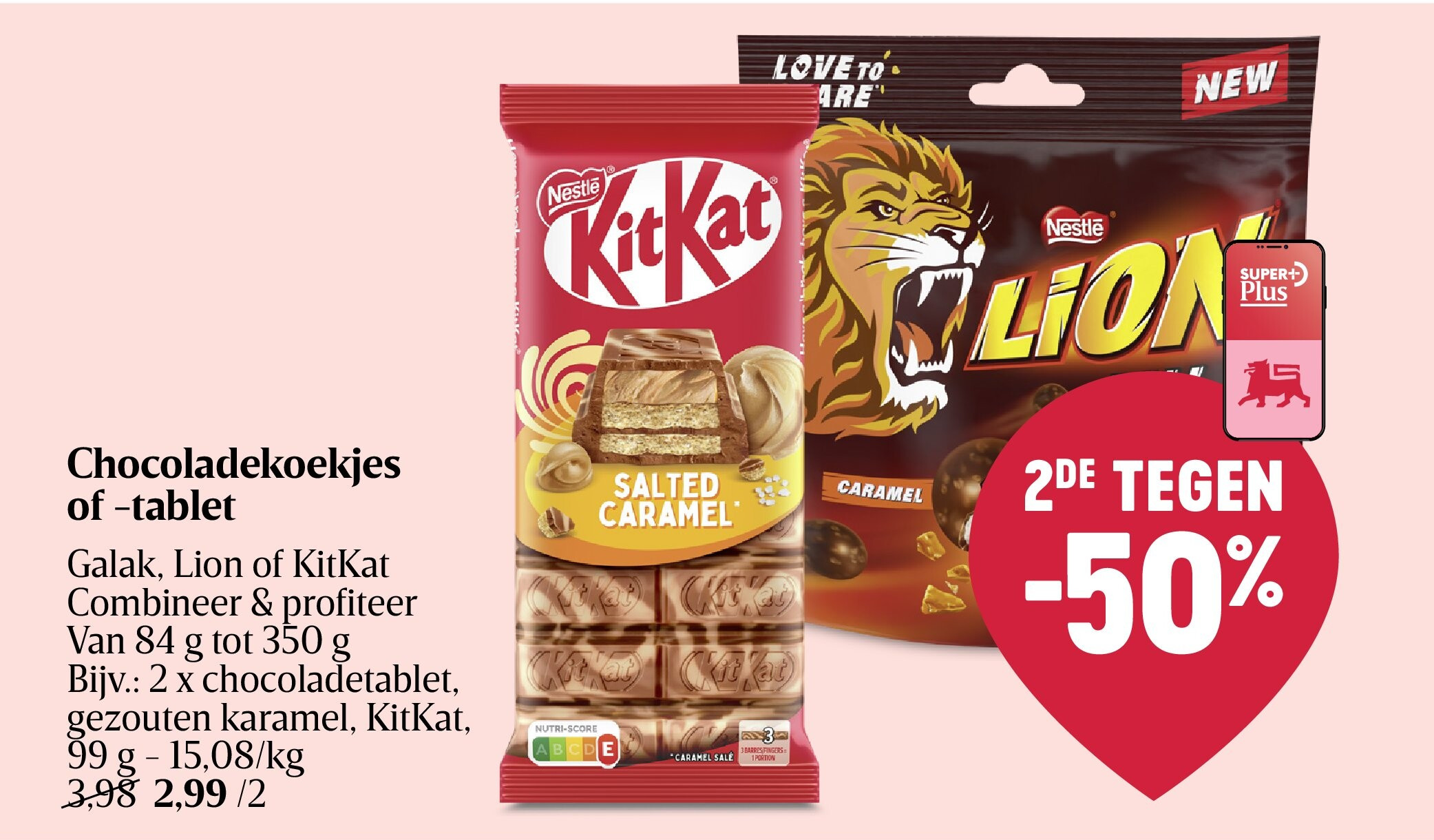 Chocoladekoekjes of -tablet