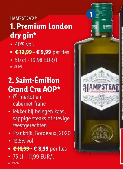 Premium London dry gin