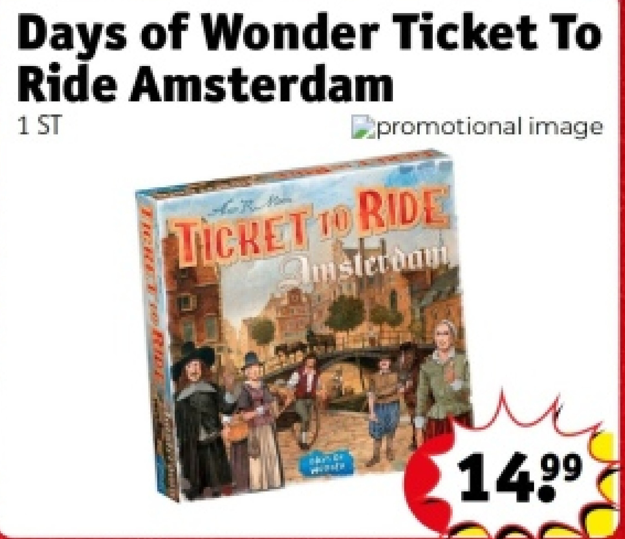 Days of Wonder Ticket To Ride Amsterdam