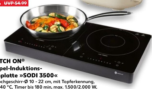 SWITCH ON® Doppel-Induktionskochplatte »SODI 3500«