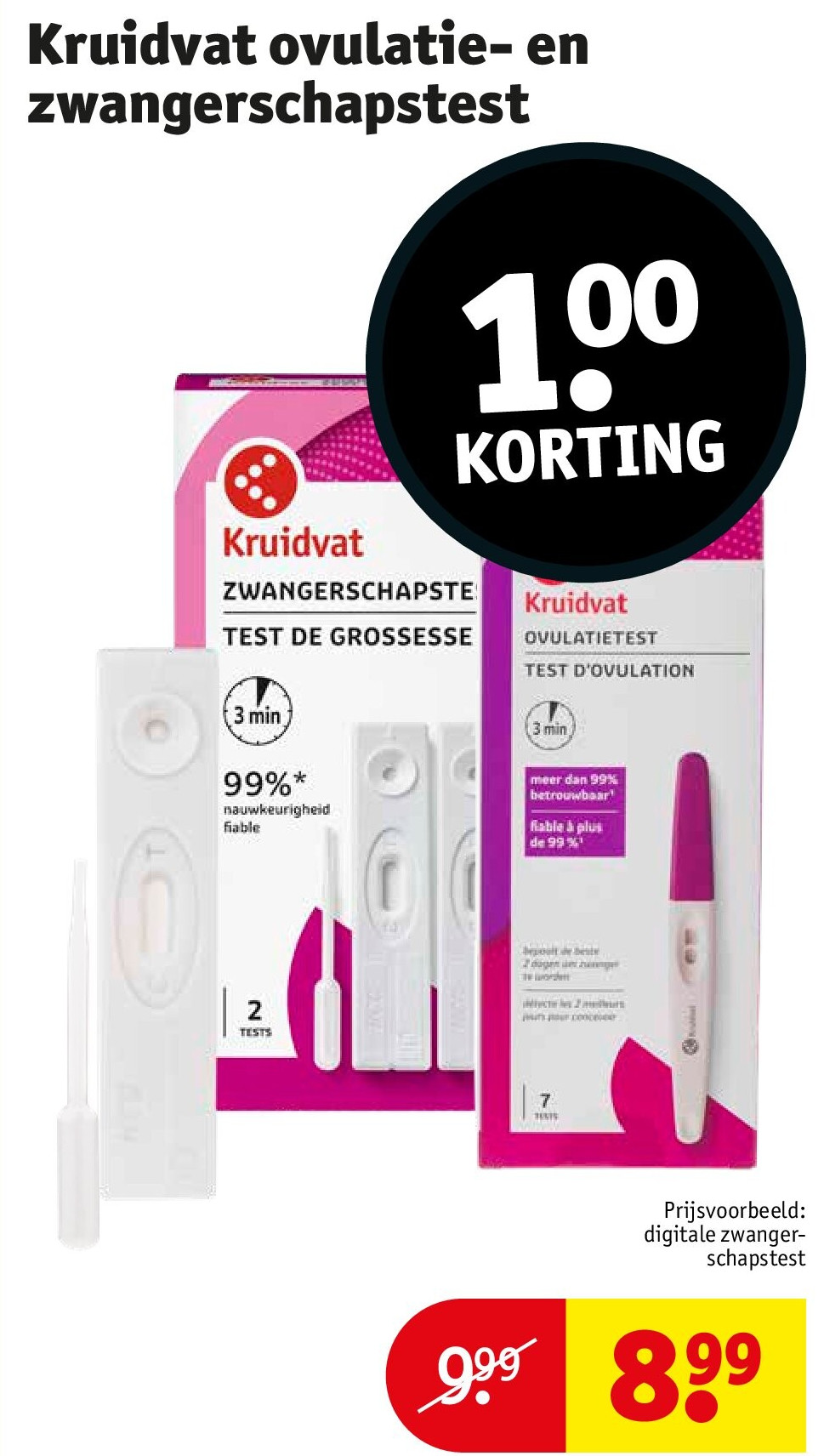 Kruidvat ovulatie- en zwangerschapstest