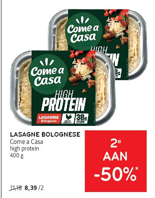 LASAGNE BOLOGNESE Come a Casa high protein 400 g