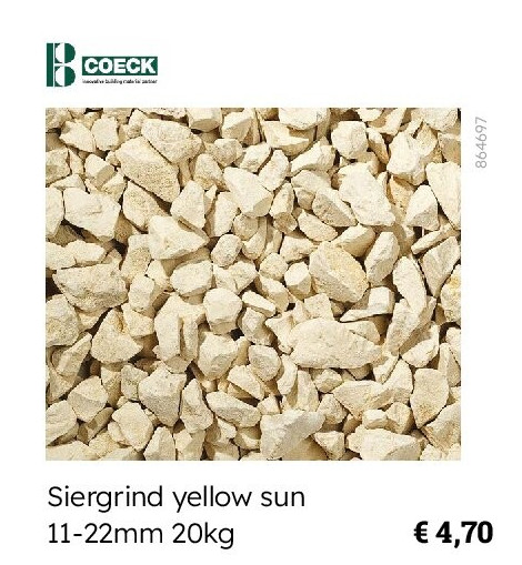 Siergrind yellow sun 11-22mm 20kg