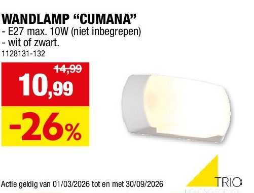 WANDLAMP “CUMANA”