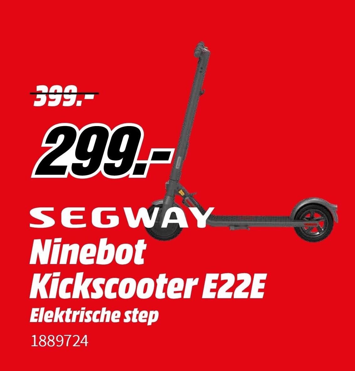 Ninebot Kickscooter E22E Elektrische step