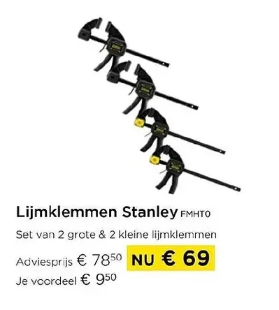 Lijmklemmen Stanley