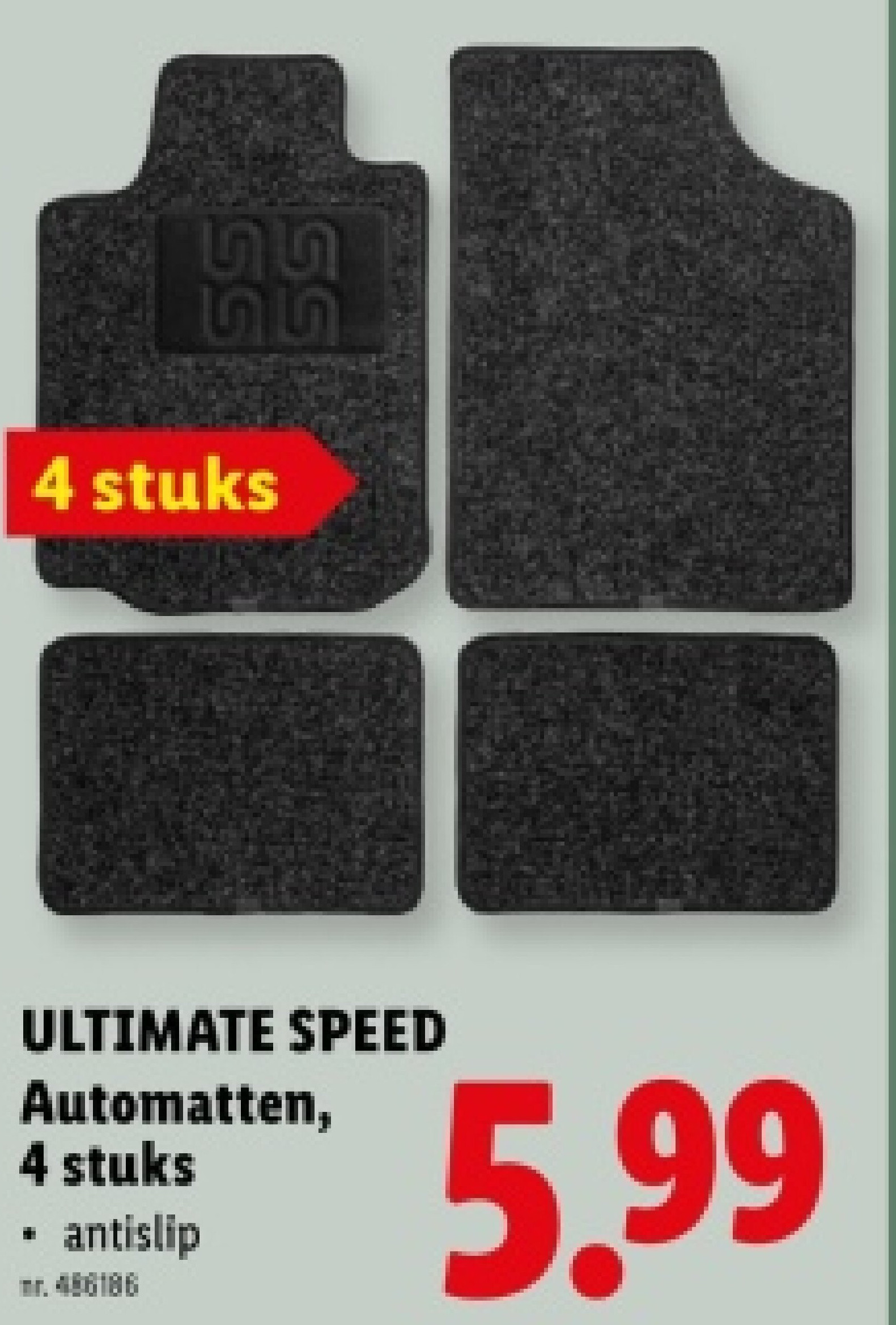 Automatten, 4 stuks