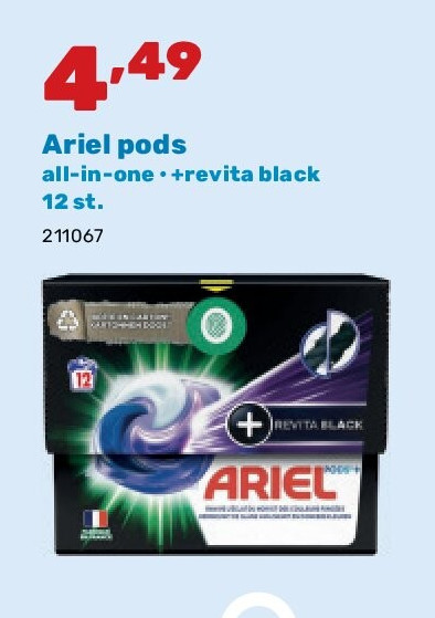 Ariel pods all-in-one • +revita black 12 st.