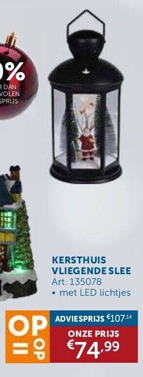 KERSTHUIS VLIEGENDE SLEE