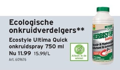 Ecologische onkruidverdelgers