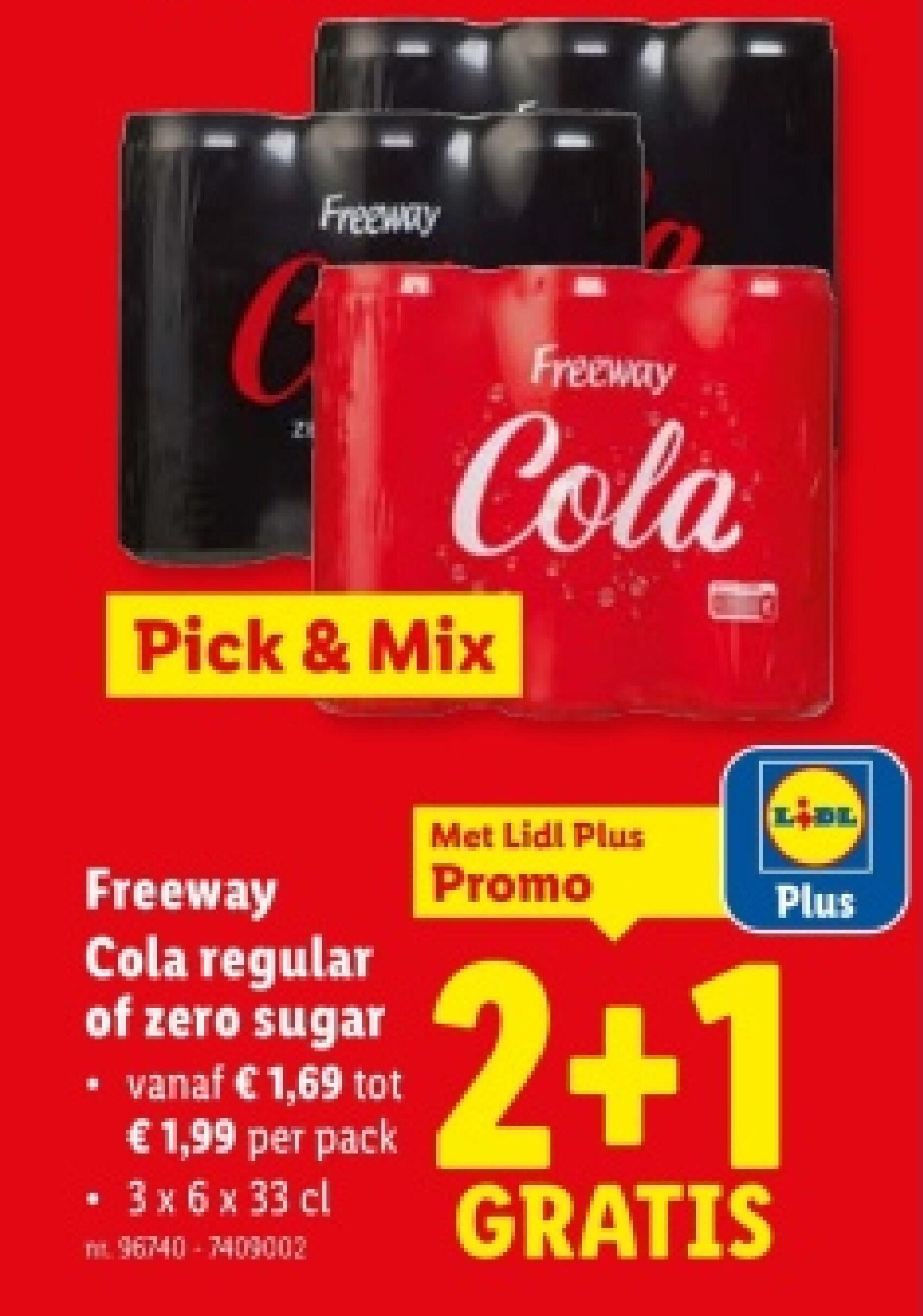 Cola regular of zero sugar