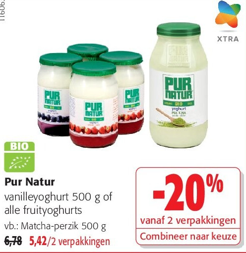 Pur Natur vanilleyoghurt 500 g