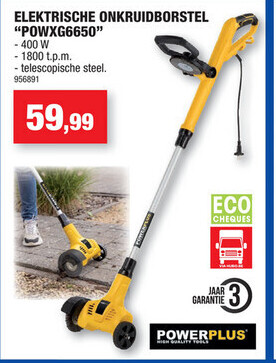 ELEKTRISCHE ONKRUIDBORSTEL POWXG6650"