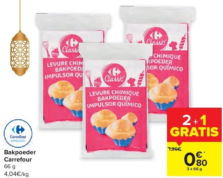 Bakpoeder Carrefour 66 g